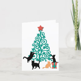 Festiva "Estaré en casa por Navidad" Tarjeta de vacaciones