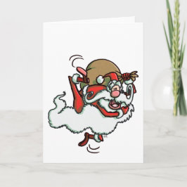 Festiva ¡Esto es Santa! (sin fondo) tarjeta de felicitació
