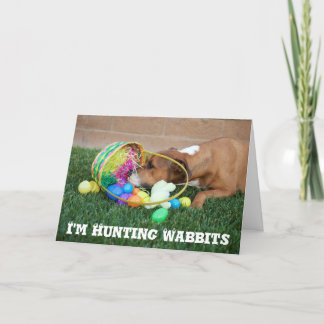 Festiva Estoy cazando la tarjeta de Wabbits pascua