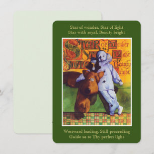 Festiva ESTRELLA DE MARAVILLA Tarjeta plana 4.5x6.25