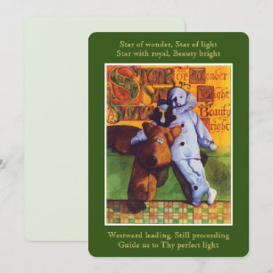 Festiva ESTRELLA DE MARAVILLA Tarjeta plana 5x7