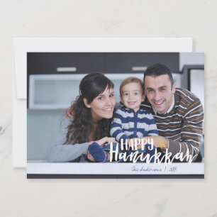 Festiva Estrella feliz de Jánuca de la tarjeta de la foto