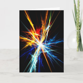 Festiva Estrellas coloridas - Tarjeta