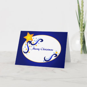 Festiva Estrellas de navidades - Tarjeta