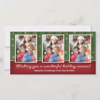 Festiva Estrellas y tarjeta de la foto de las rayas 3