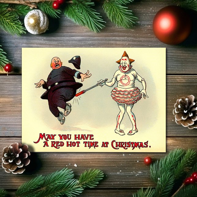Festiva Extraña tarjeta de Navidades de humor de Victoria (Subido por el creador)