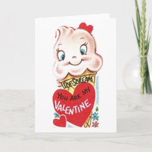 Festiva Extraña tarjeta de San Valentín de la época de Eer