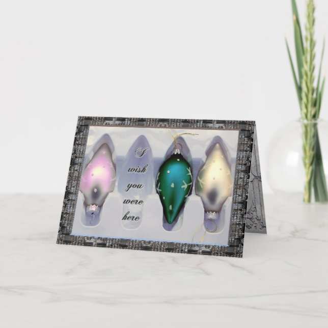 Festiva Extraño tu tarjeta de Navidades (Anverso)