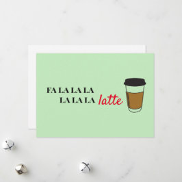 Festiva Fa la latte Funny Cafe tarjeta de vacaciones de ne