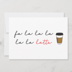 Festiva Fa la latte Funny Cafe tarjeta de vacaciones de ne