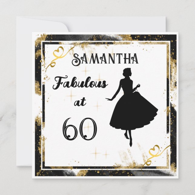 Festiva Fabuloso en la tarjeta de cumpleaños "tu edad" (Anverso)