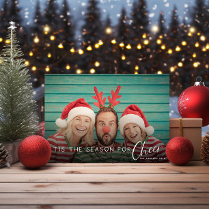 Festiva *Fácil de editar* Tarjeta fotográfica de vacacion