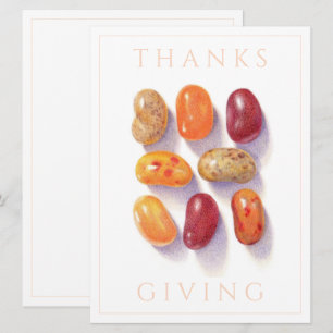 Festiva FALL JELLY BEANS 6.5x8.75 Tarjeta plana de Acción 