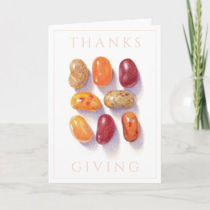 Festiva FALL JELLY BEANS Tarjeta de Acción de Gracias