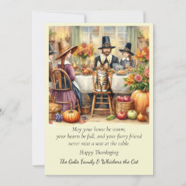 Festiva Familia Cute con tarjeta de vacaciones de Acción d