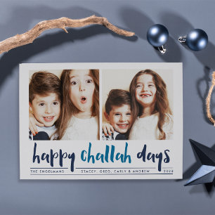 Festiva Felices Días de Retos Tarjeta fotográfica Hanukk