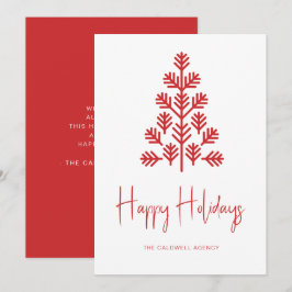 Festiva Felices Fiestas Corporativas Empresa Tarjeta de va