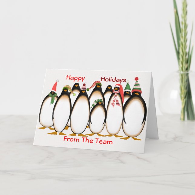 Festiva Felices Fiestas De La Tarjeta De Navidades Del Equ (Anverso)