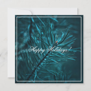 Festiva Felices Fiestas Tarjeta de Felicitación de Pino Ve