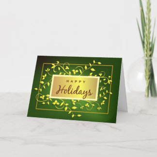Festiva Felices Fiestas - Tarjeta de felicitación ejecutiv