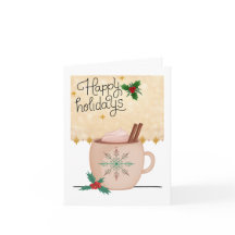 Felices fiestas- Tarjeta de saludo de temporada