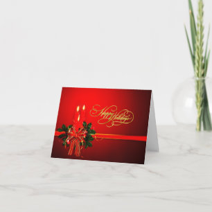 Festiva Felices Fiestas - Tarjeta de vacaciones