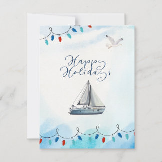 Festiva Felices Fiestas - Tarjeta Náutica