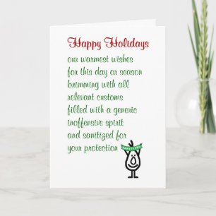 Festiva Felices Fiestas - una divertida tarjeta de saludo 