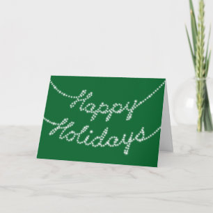 Festiva Felices vacaciones en Twinkle Lights Tarjeta Corpo