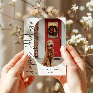 Festiva Felices vacaciones tarjeta Minimalista moderna