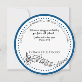 Festiva Felicidades JW por tu tarjeta de bautismo