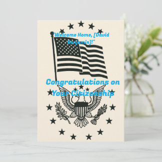 Festiva Felicitaciones por tu tarjeta de ciudadanía