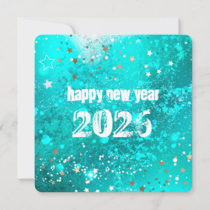 Festiva Feliz año nuevo 2026 tarjeta de vacaciones turques