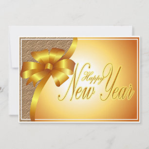 Festiva Feliz año nuevo con tarjeta de felicitación