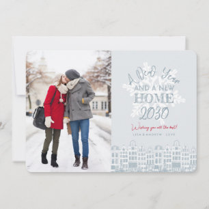 Festiva Feliz Año Nuevo Nueva Casa Tarjeta de Foto de Va