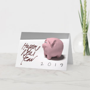Festiva Feliz Año Nuevo personalizado Tarjeta de felicitac