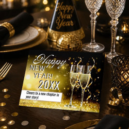 Festiva Feliz Año Nuevo | Tarjeta de Felicitación Personal