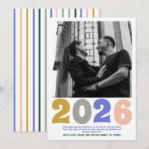 Festiva Feliz Año Nuevo Tarjeta de vacaciones fotográfica 
