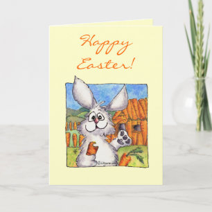Festiva Feliz Bun de Pascua con tarjeta de millón