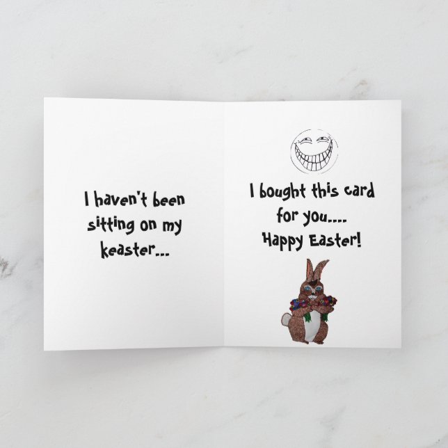 Festiva FELIZ BUNNY DE ORIENTE CON tarjeta de ROSAS (Interior)