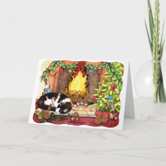 Festiva Feliz Christmouse - tarjeta de felicitación del (Anverso)