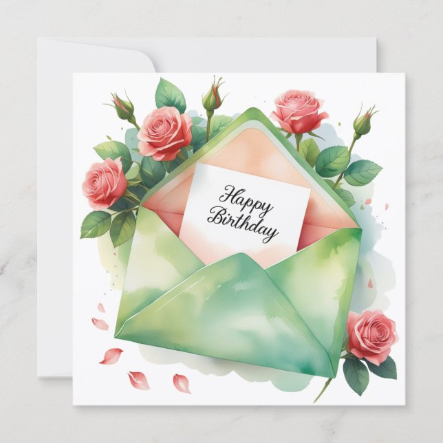 Festiva Feliz cumpleaños a mi tarjeta de saludo más querid (Anverso)