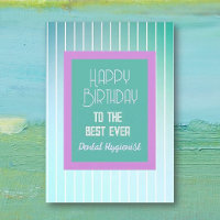 Feliz cumpleaños BEST Dental Hygienist tarjeta de 