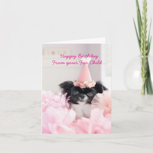 Festiva Feliz cumpleaños desde la tarjeta de vacaciones do (Anverso)