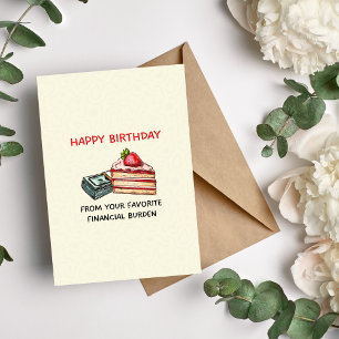 Festiva Feliz cumpleaños desde la tarjeta favorita de carg