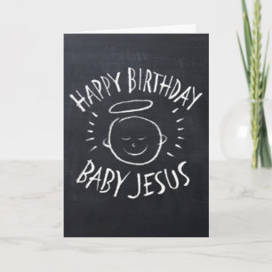Festiva Feliz cumpleaños Jesús - Tarjeta de Navidades de C