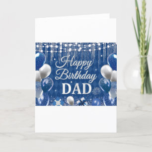 Festiva Feliz cumpleaños, papá, tarjeta de cumpleaños de p
