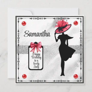 Festiva Feliz cumpleaños, preciosa tarjeta de cumpleaños L