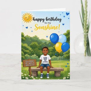 Festiva ¡Feliz Cumpleaños, Solcito! Tarjeta de Cumpleaños