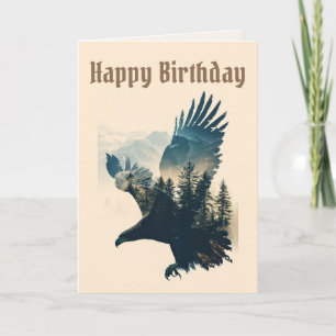 Festiva Feliz cumpleaños - Tarjeta de cumpleaños Eagle Lan